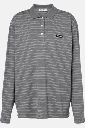 Miu Miu Polo rayé en coton