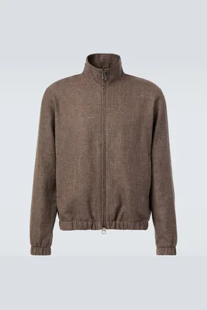 Loro Piana Veste bomber en lin et laine