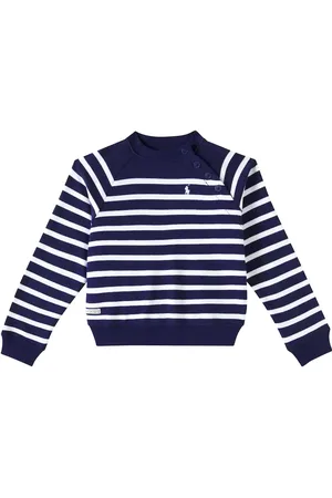 Ralph Lauren Pull rayé en coton mélangé