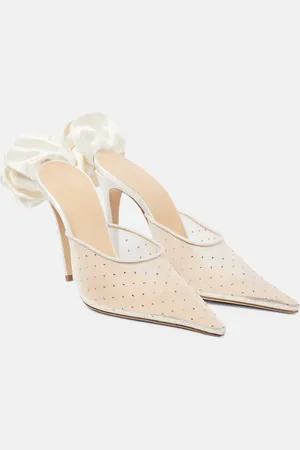 MAGDA BUTRYM Mules à cristaux et fleurs