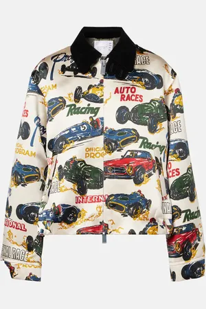 SACAI Veste blouson imprimée