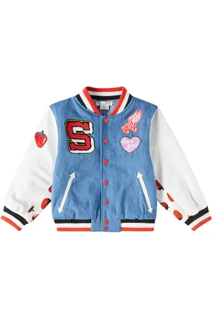 Stella McCartney Veste teddy en jean à logo