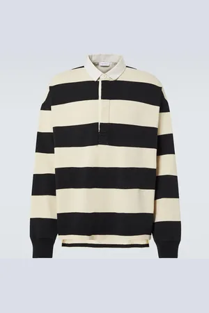 Alexander McQueen Polo oversized rayé en coton