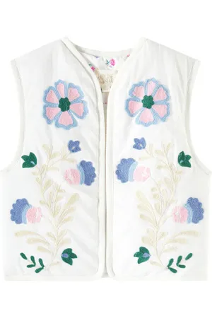 Louise Misha Gilet Andresi en coton à fleurs