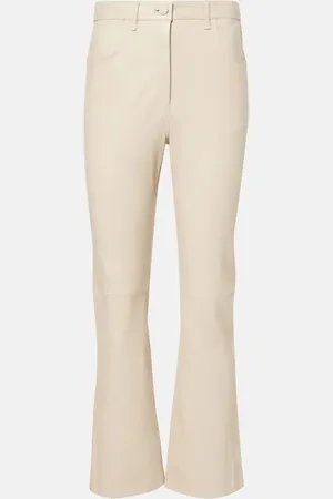 Joseph Pantalon slim raccourci Duke en cuir