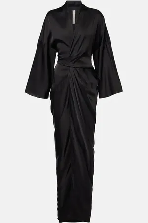 Rick Owens Robe portefeuille Hollywood en charmeuse