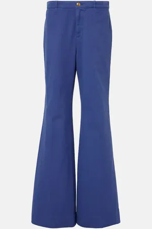 Chloé Chloé Pantalon évasé à taille mi-haute en coton