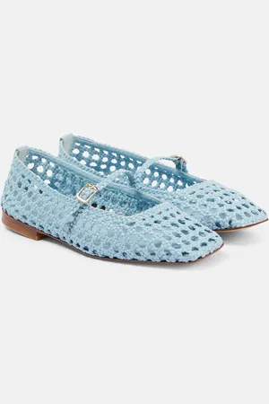 Souliers Martinez Ballerines Paris en cuir tissé