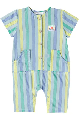 Bobo Choses Bébé – Combi-pantalon en jean à rayures