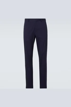 Prada Pantalon droit en coton mélangé