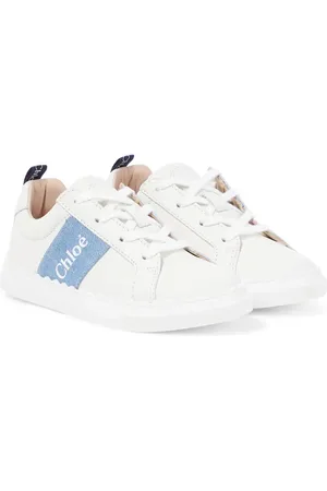 Chloé Chloé Kids Baskets en cuir à logo