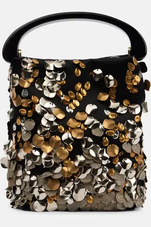 DRIES VAN NOTEN Sac à bandoulière en satin à sequins