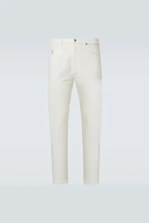 Brunello Cucinelli Jean slim à taille haute