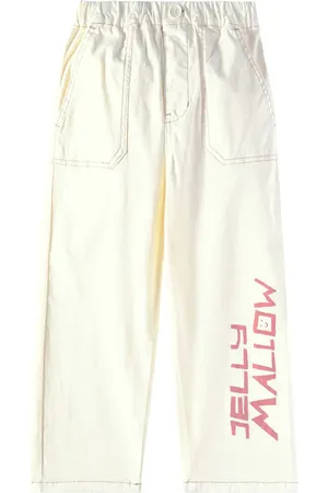 Jelly Mallow Pantalon droit JM en coton mélangé