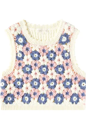 Louise Misha Pull sans manches Rynia en coton mélangé