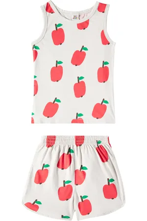 Jelly Mallow Ensemble top et short Apple imprimé en coton