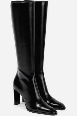 Saint Laurent Bottes Venetia 95 en cuir