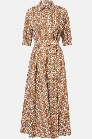 Max Mara Robe midi Luxgi imprimée en coton