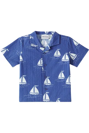 Mini Rodini Chemise Sailing Boats en coton