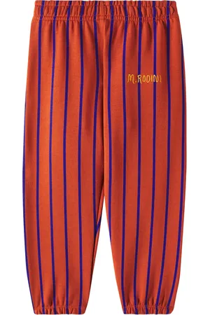 Mini Rodini Pantalon de survêtement rayé en coton
