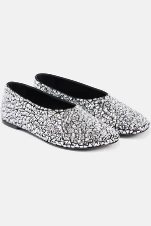 Proenza Schouler Ballerines Glove en cuir à ornements