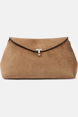 Totême Pochette T-Lock en daim