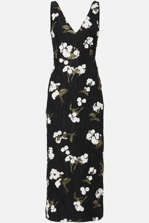 Erdem Robe de cocktail en jacquard à fleurs