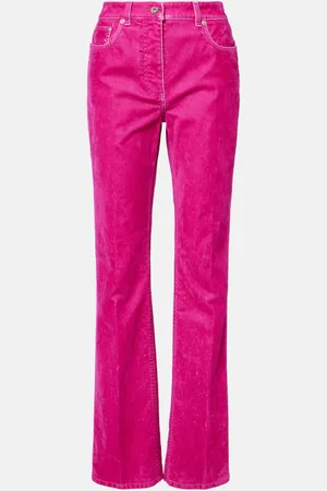 Salvatore Ferragamo Pantalon droit en coton mélangé