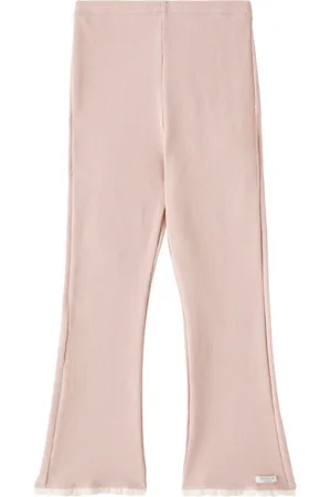 Donsje Pantalon évasé Jentje en coton mélangé
