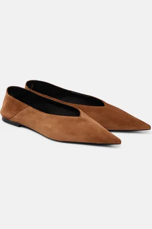 Saint Laurent Ballerines Nour en daim