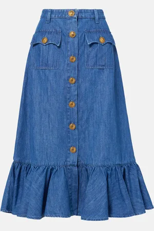 VALENTINO Jupe midi en jean