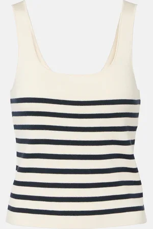 Altuzarra Top Stevie rayé en soie et coton