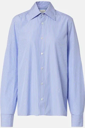 Saint Laurent Chemise Cassandre rayée en coton