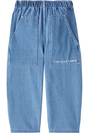 Tiny Cottons Jean droit à logo
