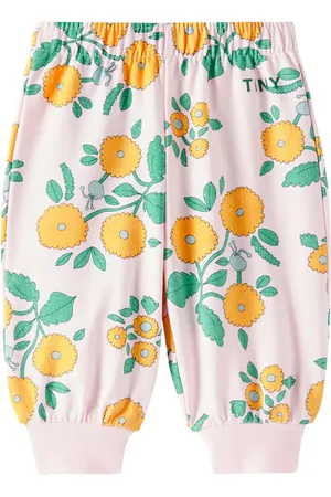 Tiny Cottons Bébé – Pantalon de survêtement Flowers en coton mélangé