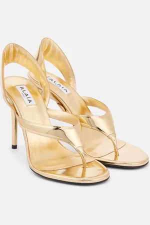 Alaïa Alaïa Sandales 90 en cuir métallisé