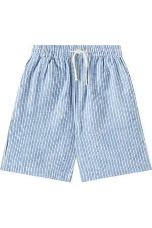 Louise Misha Short rayé Obiki en lin et coton
