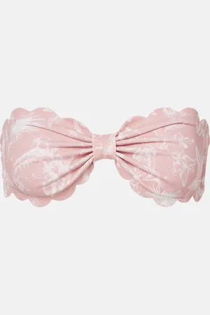 Marysia Haut de bikini bandeau Antibes à fleurs