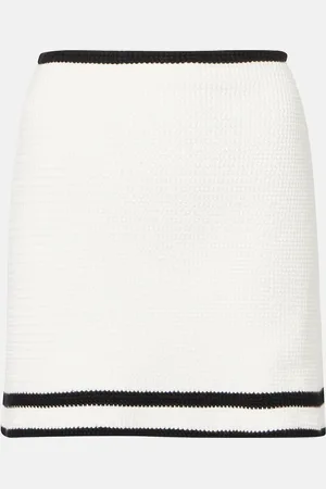 Nina Ricci Mini-jupe en tweed de coton mélangé