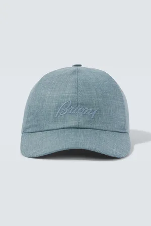 BRIONI Casquette en soie, cachemire et lin