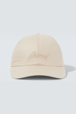 BRIONI Casquette en soie, cachemire et lin