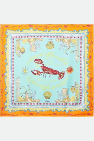 ALÉMAIS Alémais Foulard Surrealist en soie