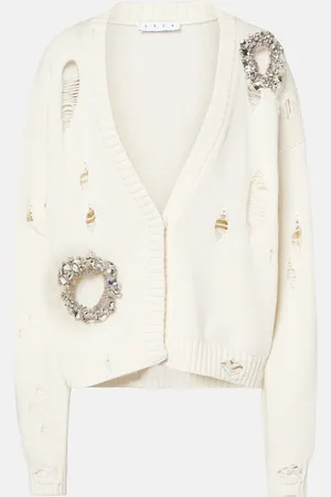 AREA Cardigan en coton et cachemire