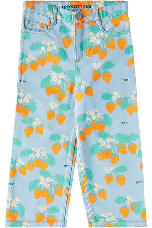 Tiny Cottons Jean droit Strawberries imprimé