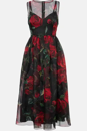 Dolce & Gabbana Robe de cocktail en soie à fleurs