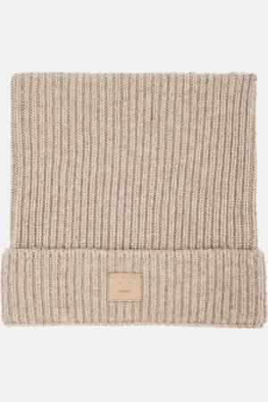 Acne Studios Bonnet Face en laine
