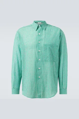 Auralee Chemise en coton à carreaux
