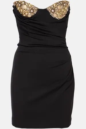 AREA Robe bustier à ornements