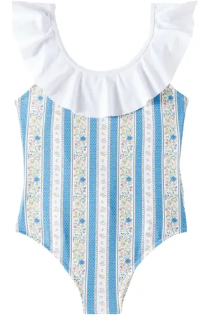 La Coqueta Maillot de bain Mila rayé à fleurs