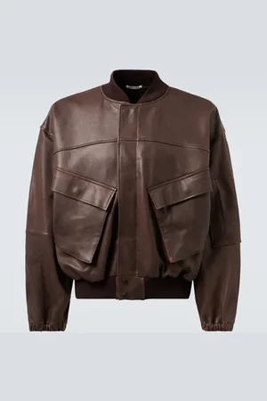Auralee Veste bomber en cuir